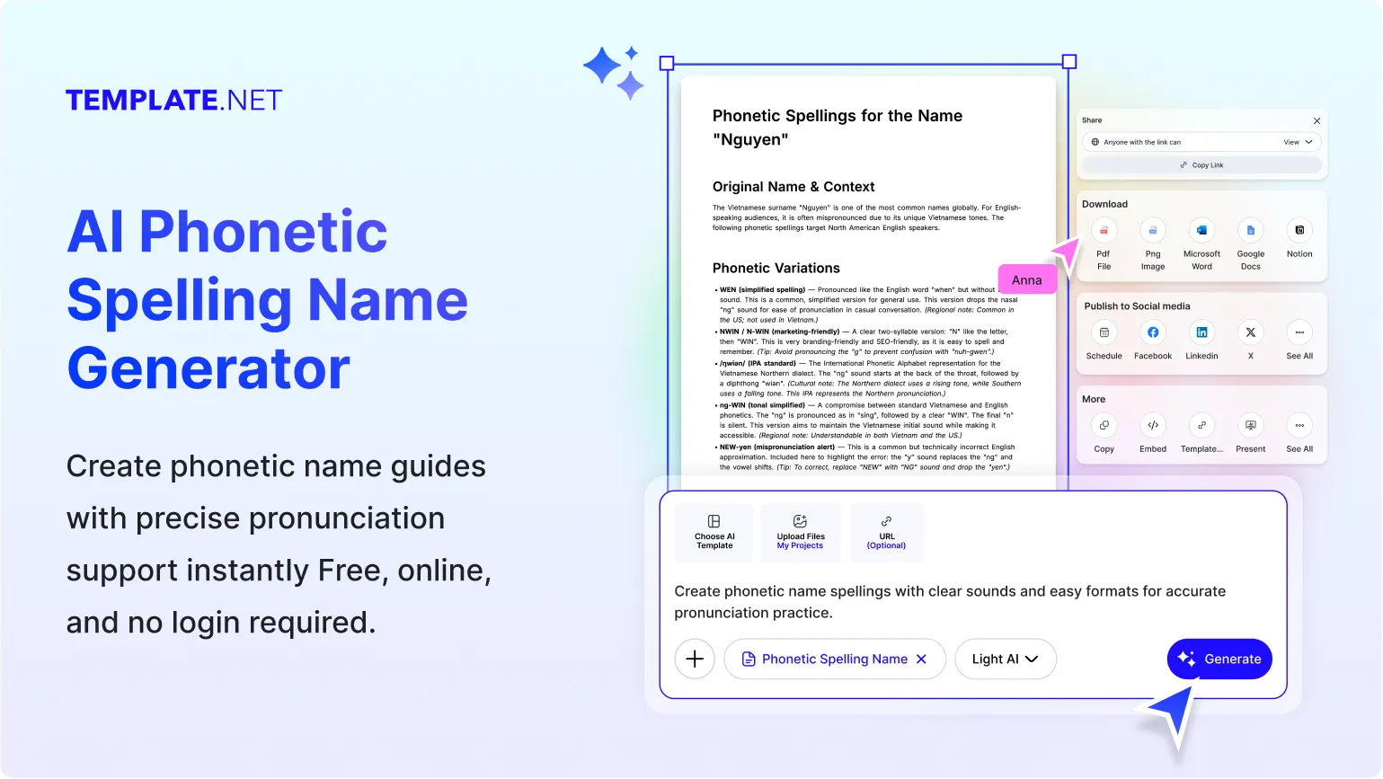 Free AI Pronunciation Generator, AI Phonetic Name Tool Online [ No Signup ]